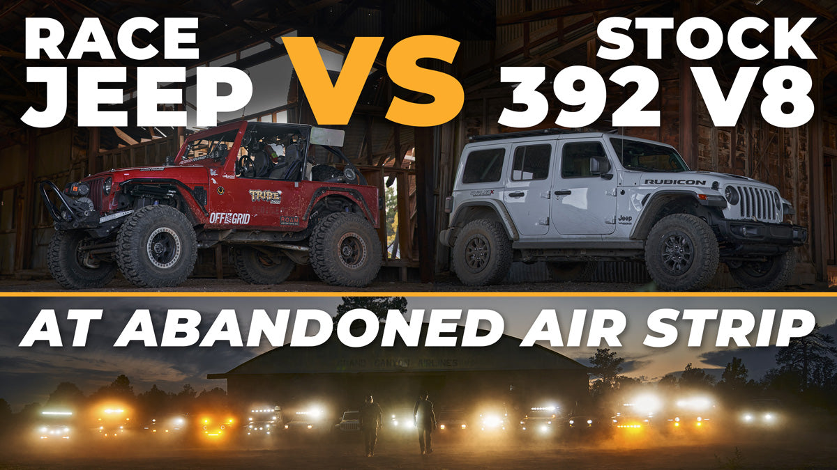 V8 Jeep Wrangler 392 VS. OTG Racing Jeep DIRT DRAG RACE