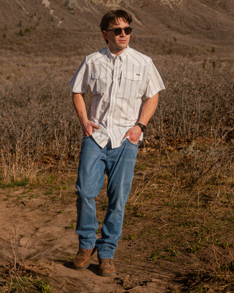 Hideout Denim Taper Fit Pants - Vintage Wash