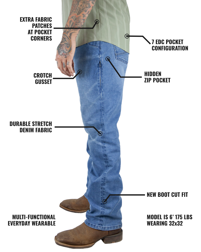 Hideout Denim Boot Cut - Vintage Wash
