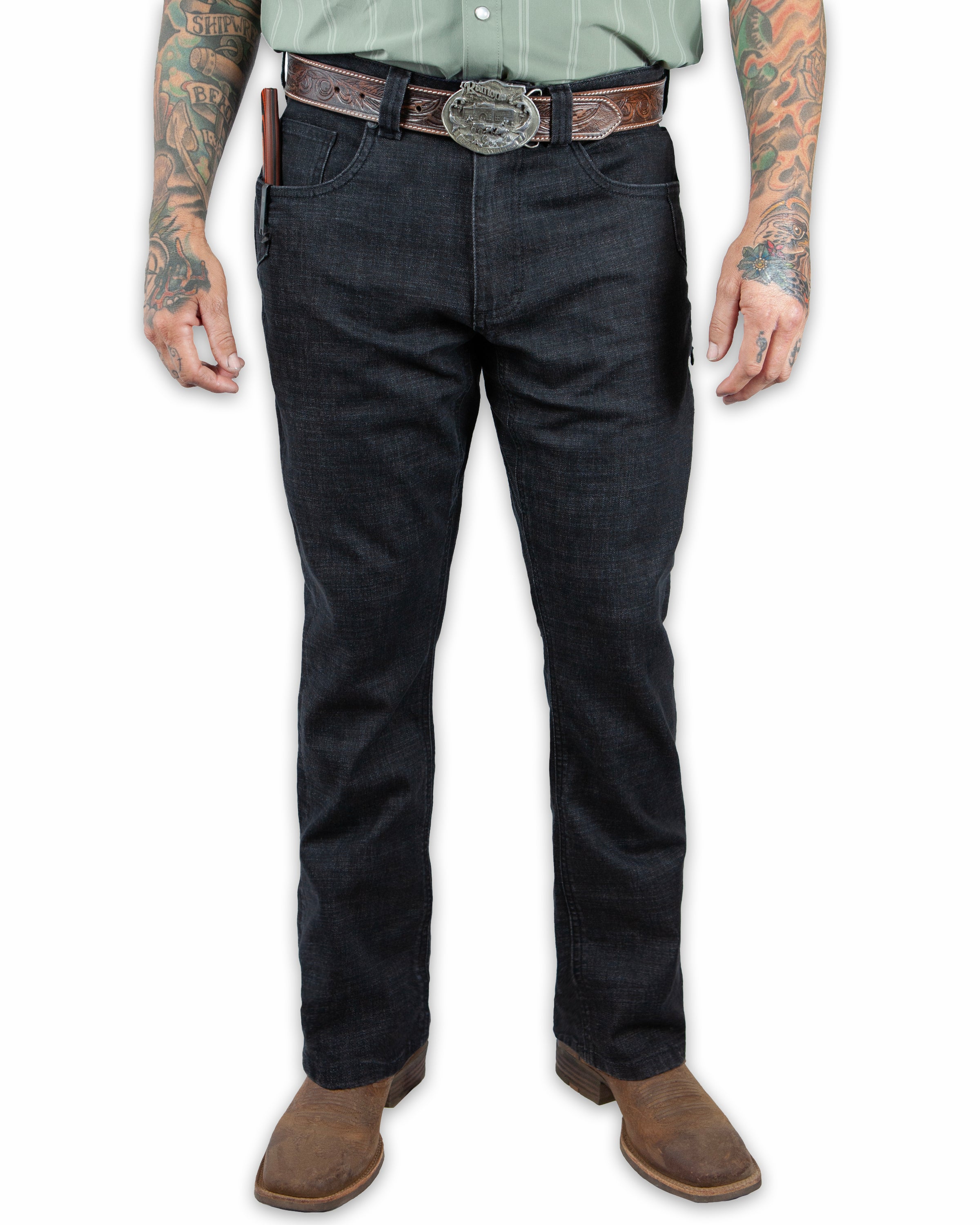 Hideout Denim Boot Cut - Black