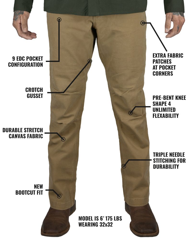 Trailblazer Boot Cut Pants - Coyote