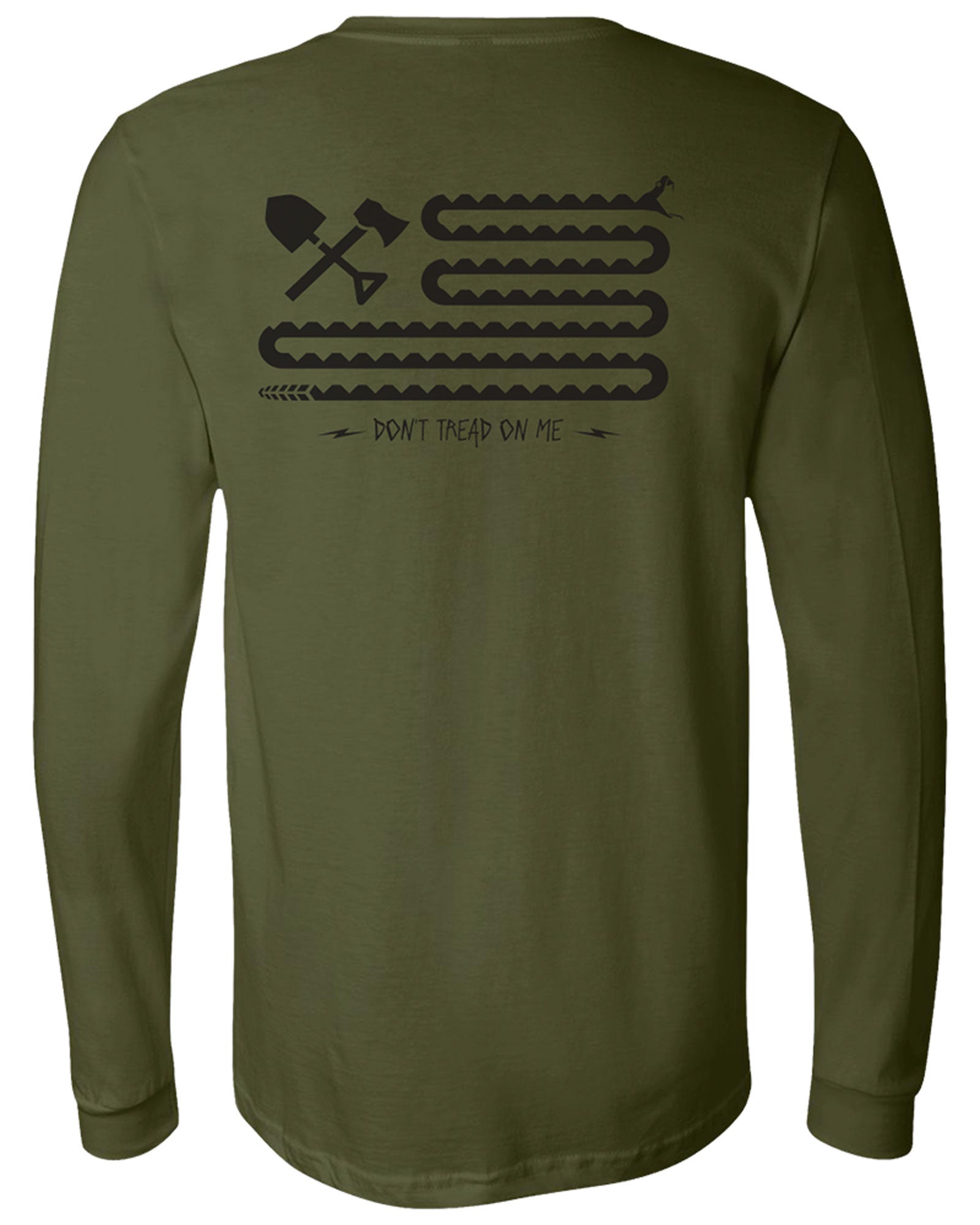 Don't Tread On Me Snake Bars L/S Tee Shirt