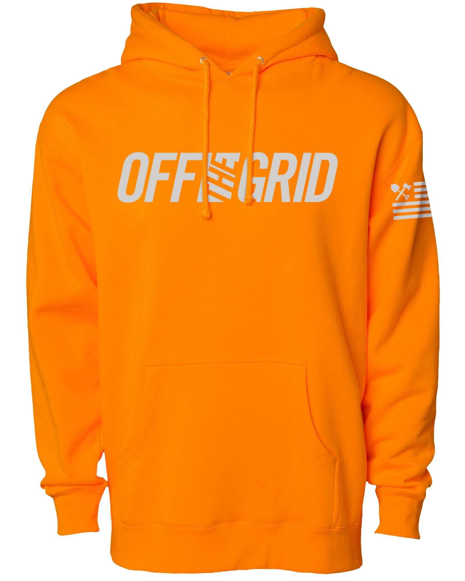 Solid Logo Hoodie - Safety Orange
