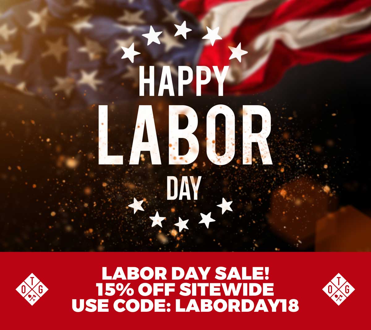 Labor Day Sale 15% Off Sitewide