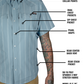 Daryll SS Shirt - Mid Blue