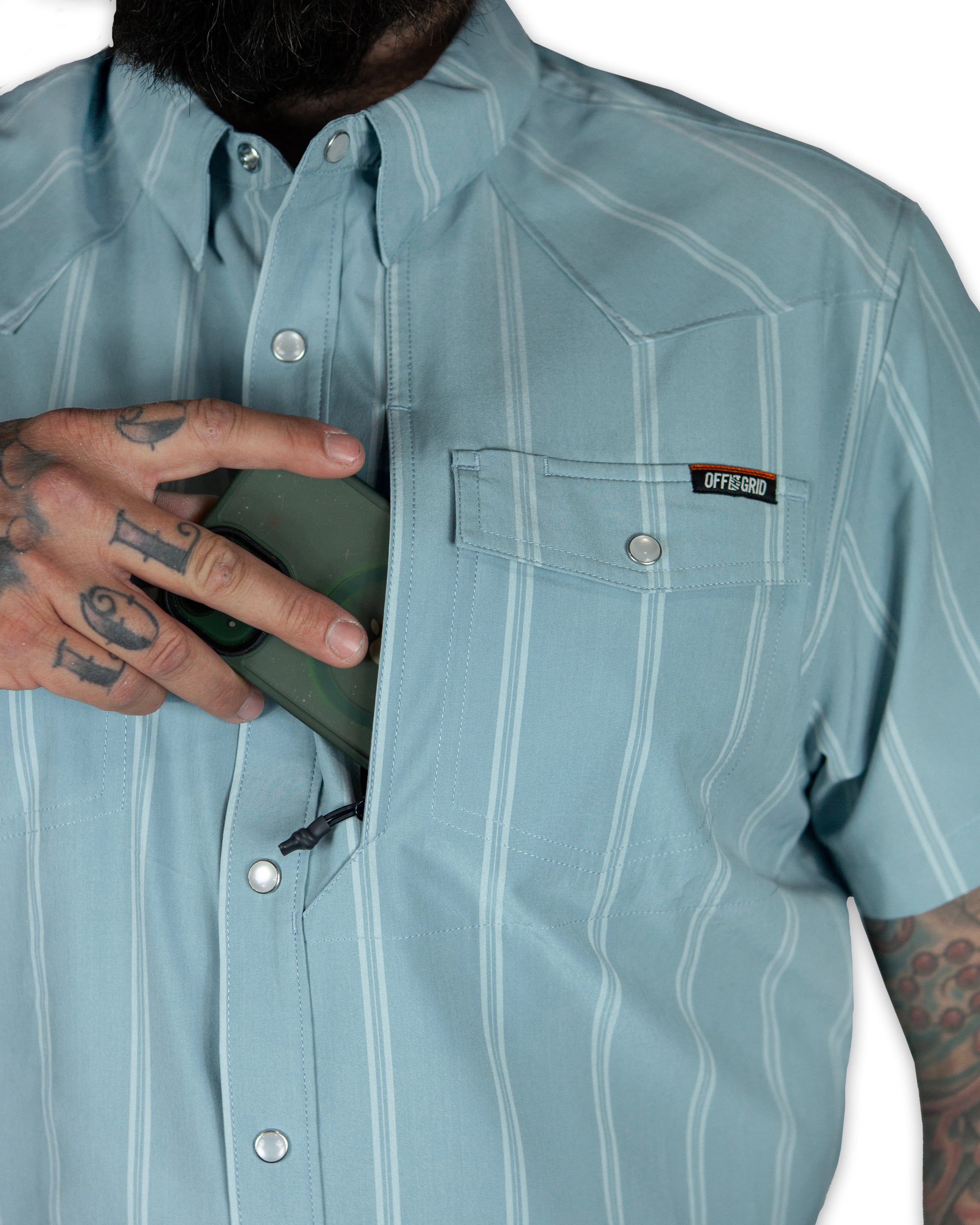 PRE-ORDER Daryll SS Shirt - Mid Blue