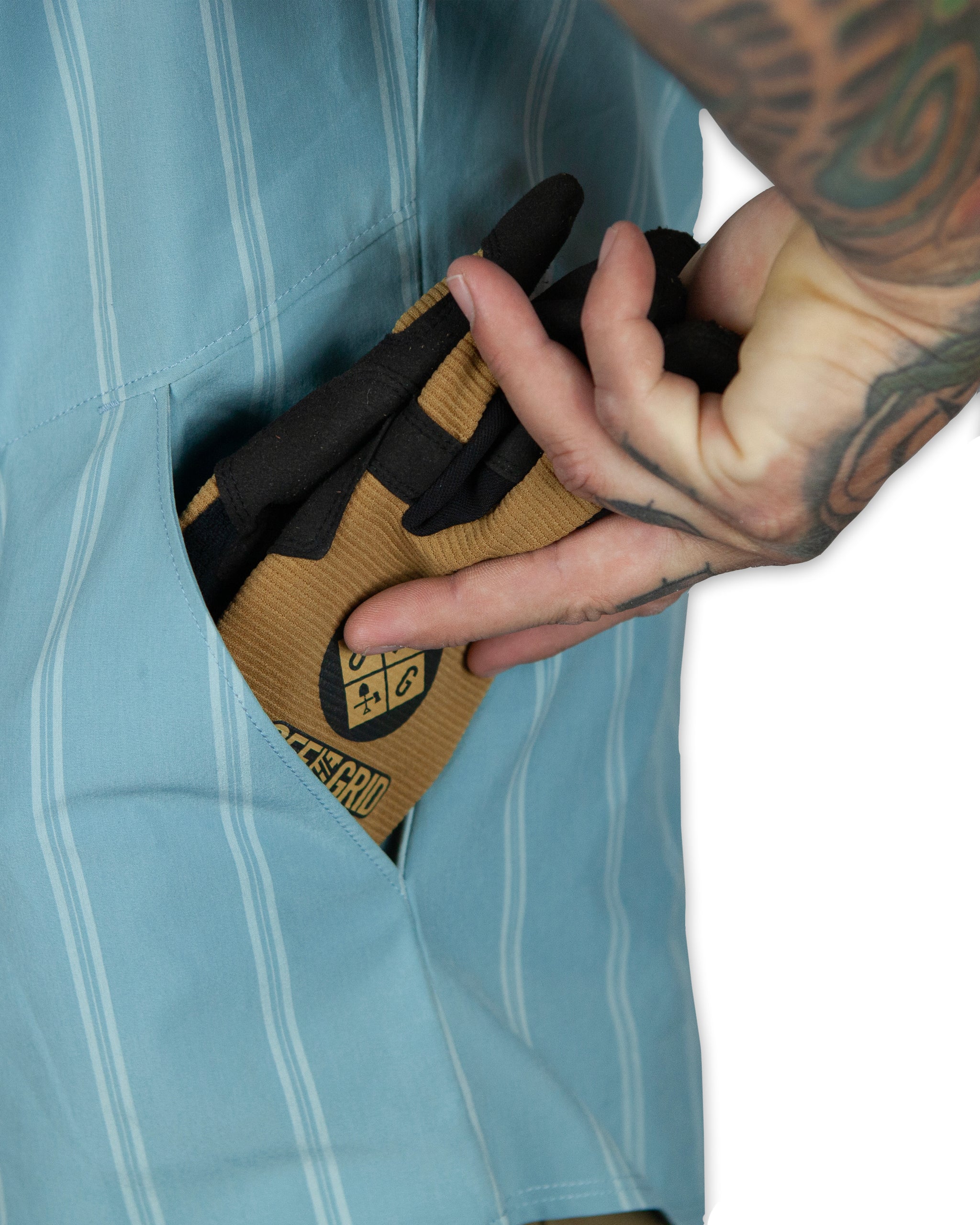 Daryll SS Shirt - Mid Blue