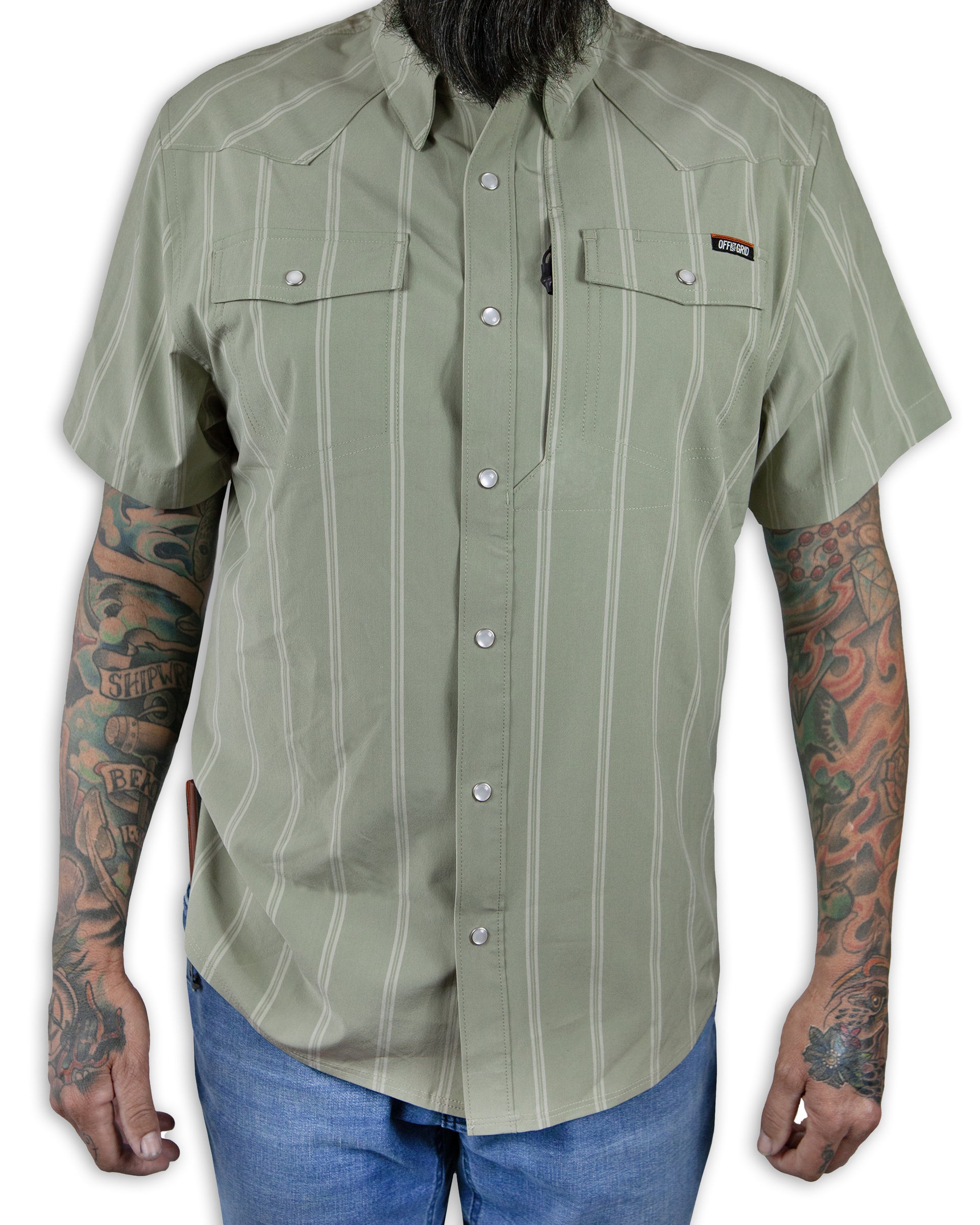 Daryll SS Shirt Sage Green