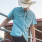 Daryll SS Shirt - Mid Blue