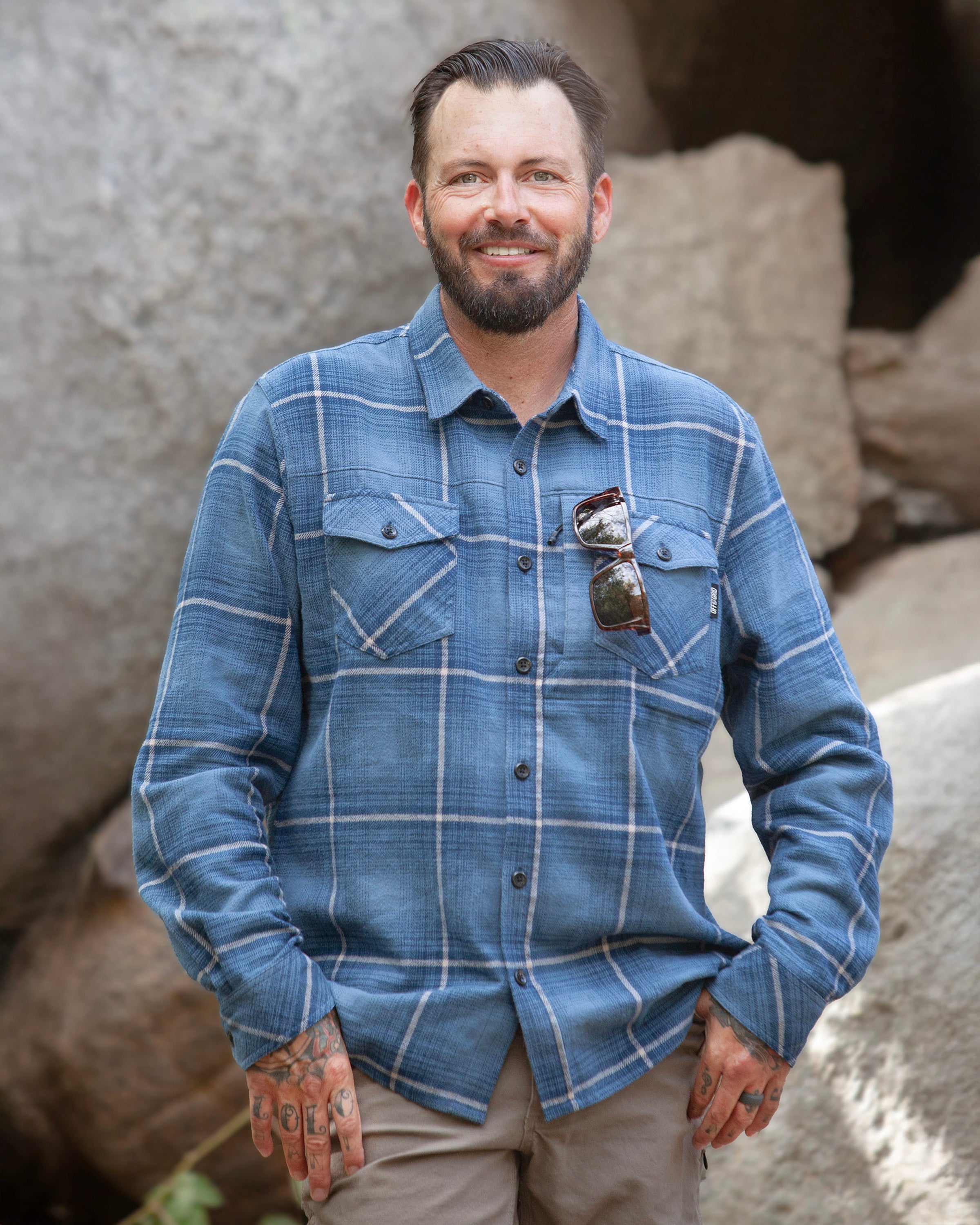 Destroyer Flannel - Pale Blue