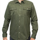 Earl Denim Shirt - Dusty Olive