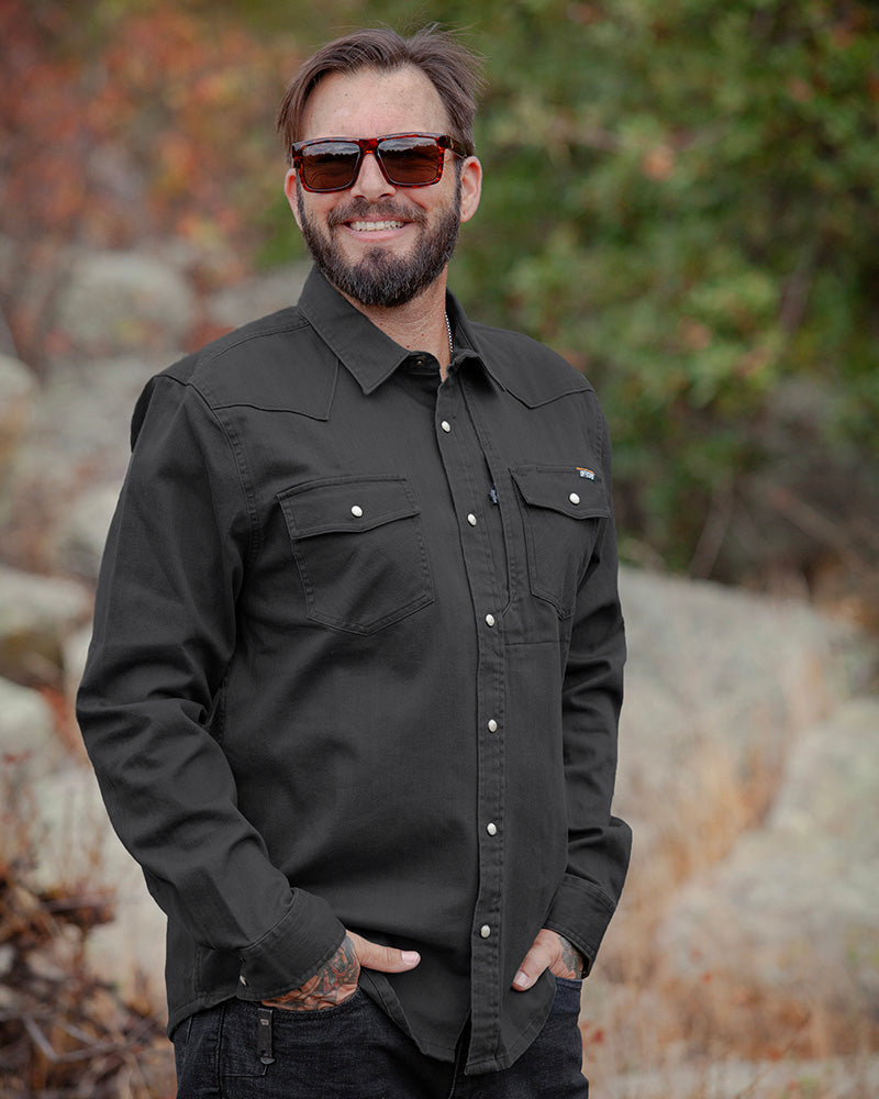 Earl Denim Shirt - Vintage Black