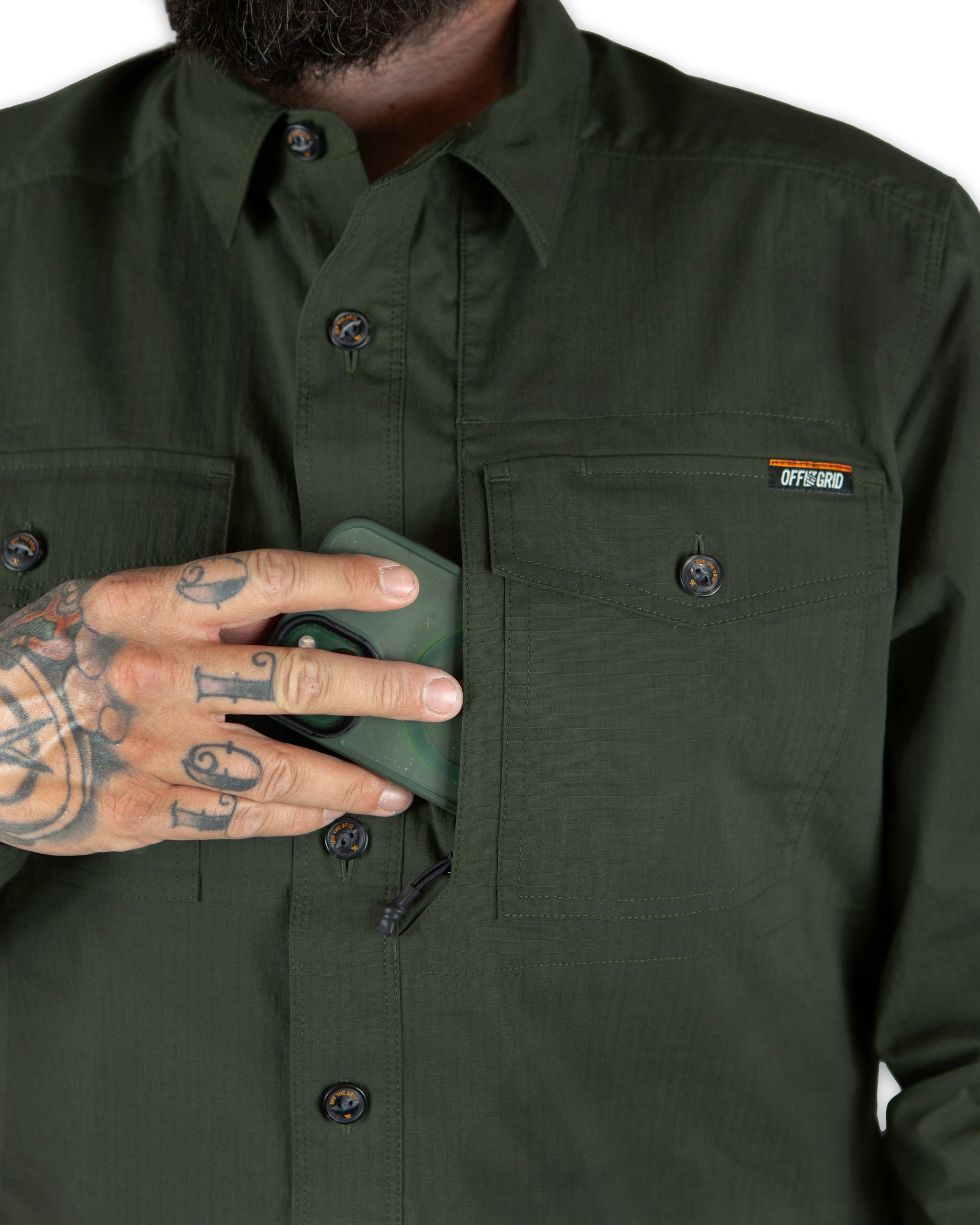 Echo Bravo LS Shirt - Army