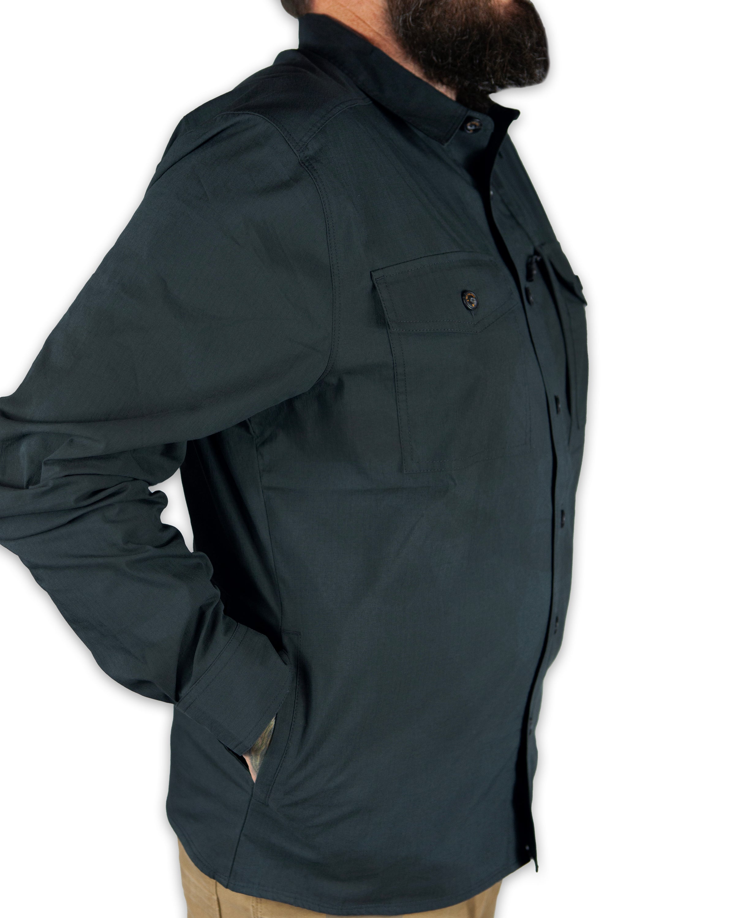Echo Bravo LS Shirt - Vintage Black