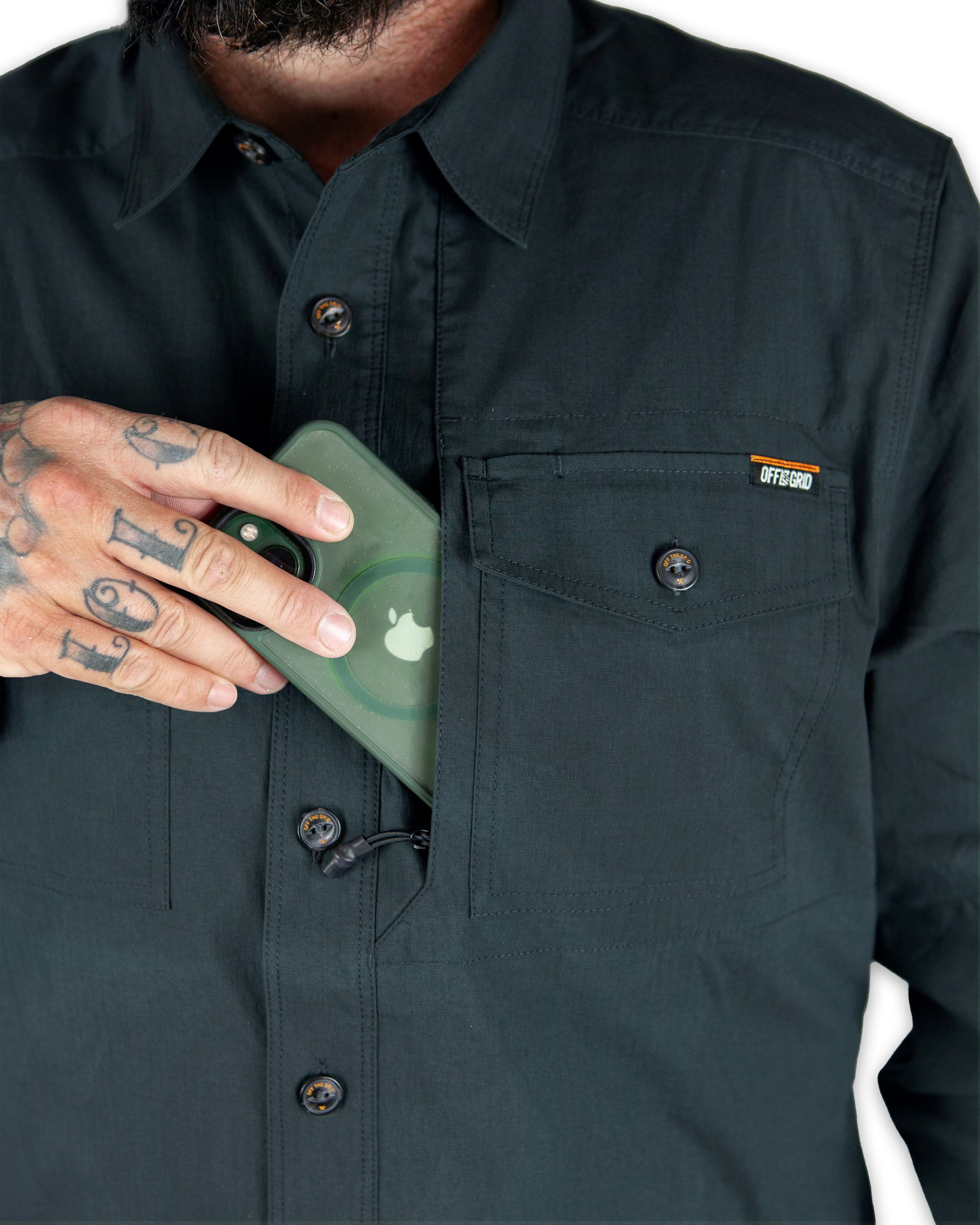 Echo Bravo LS Shirt - Vintage Black