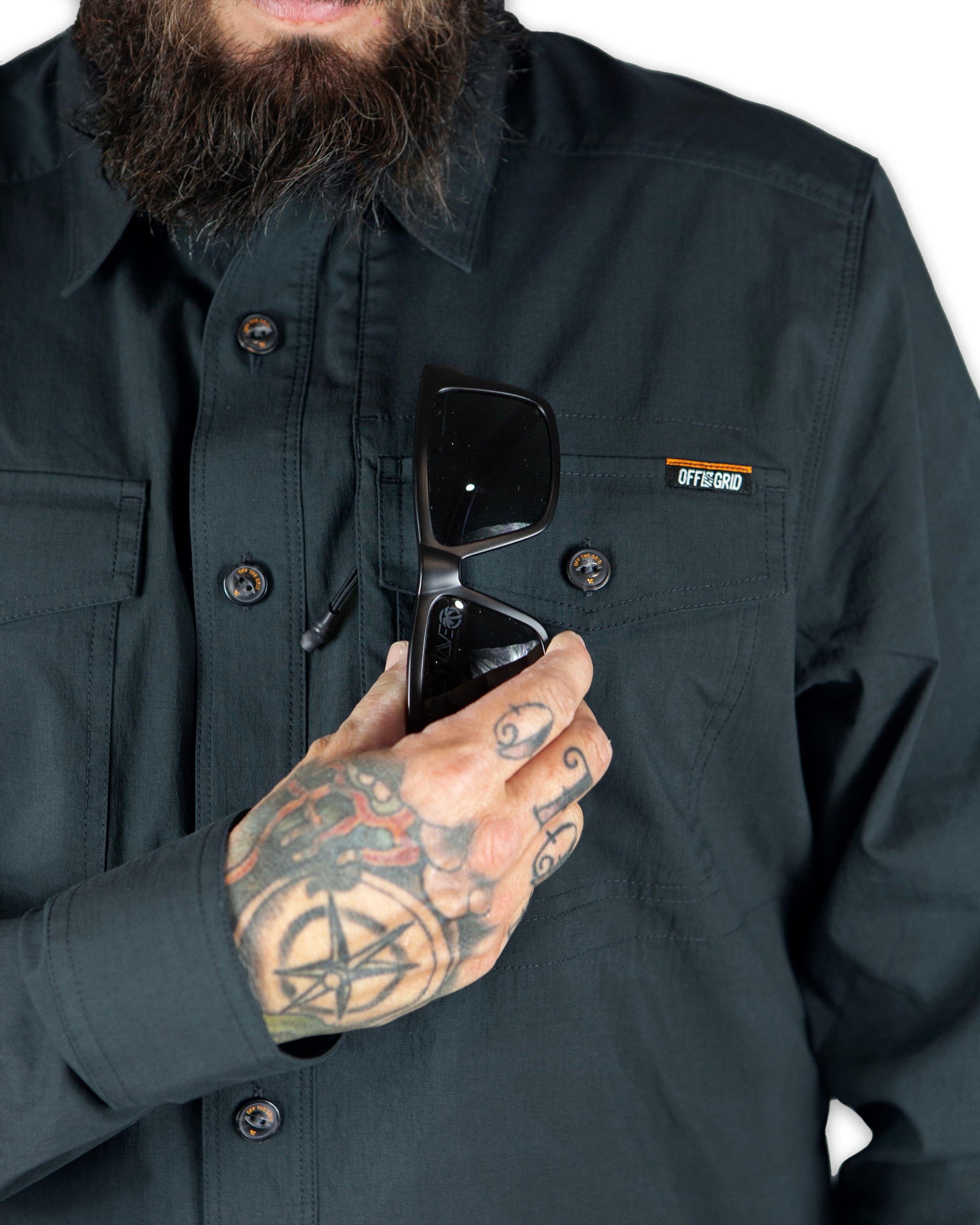 Echo Bravo LS Shirt - Vintage Black