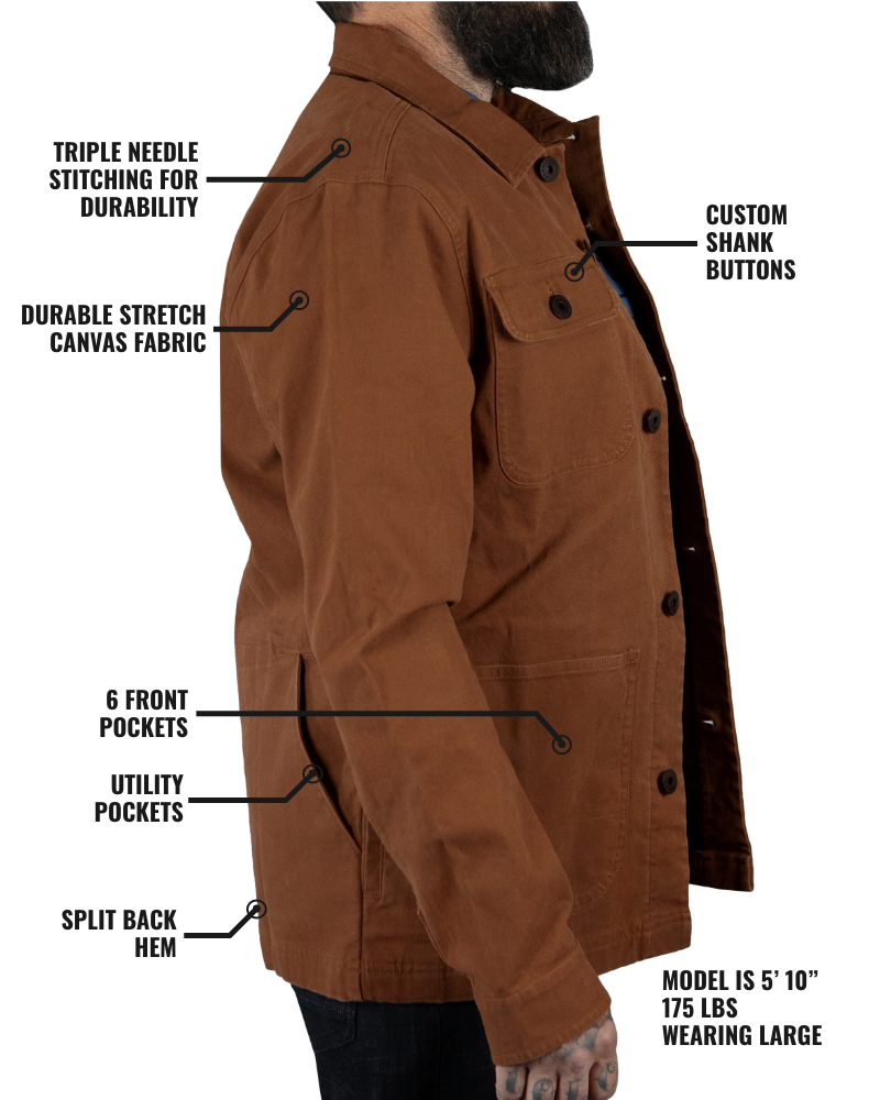 Heston Chore Coat - Tobacco