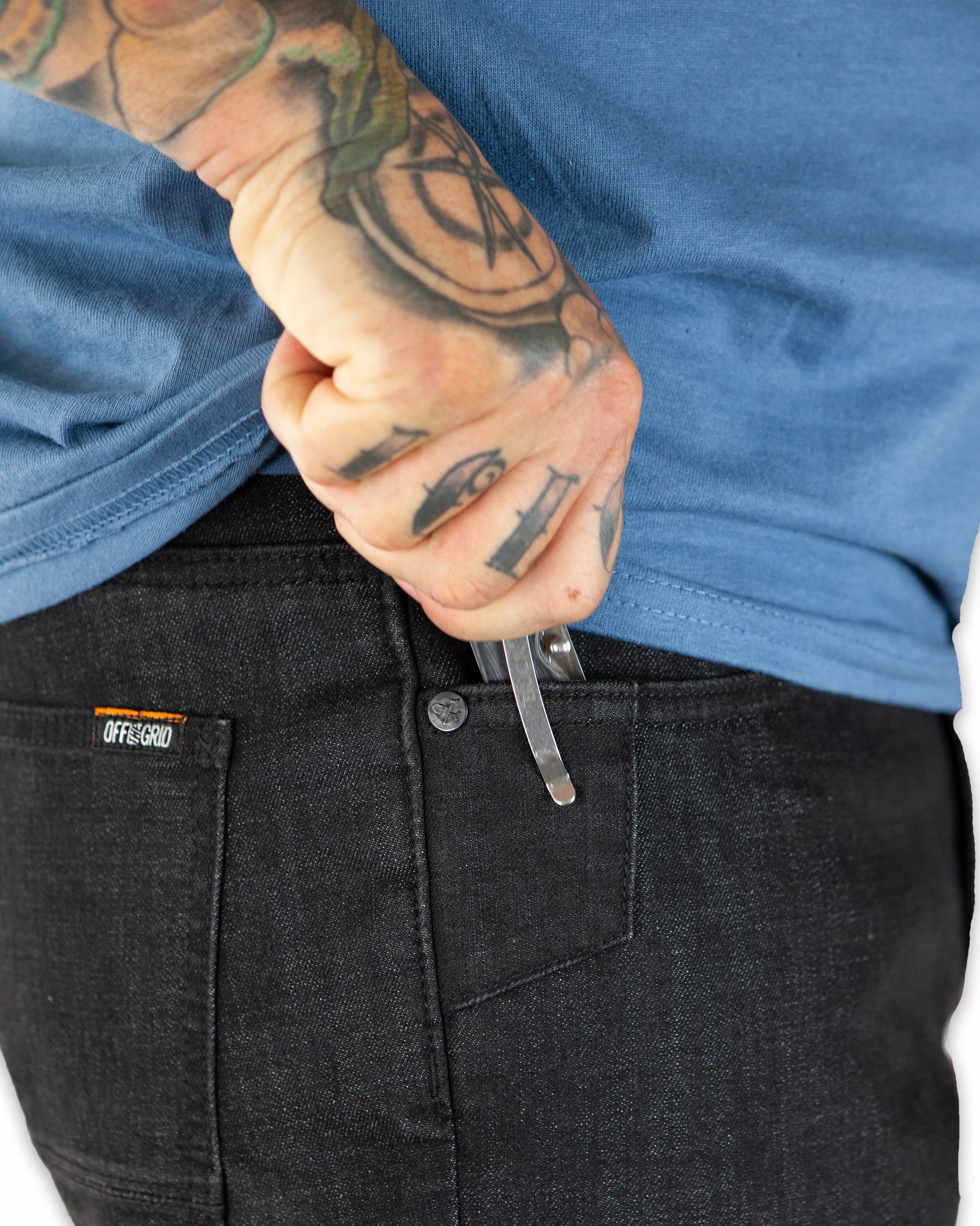 Hideout Denim Standard Fit - Black