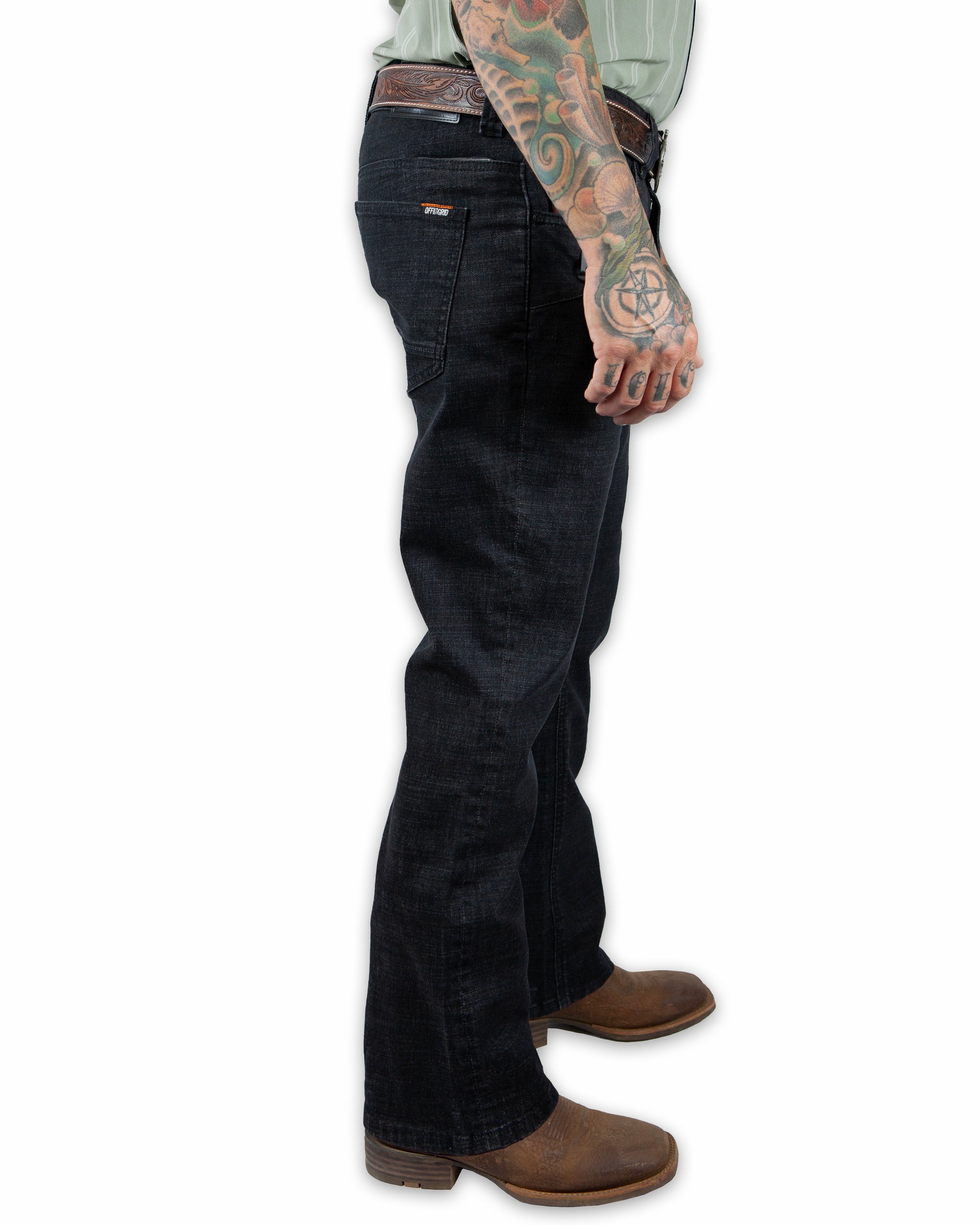Hideout Denim Boot Cut - Black