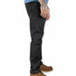 Hideout Denim Taper Fit Pants - Black
