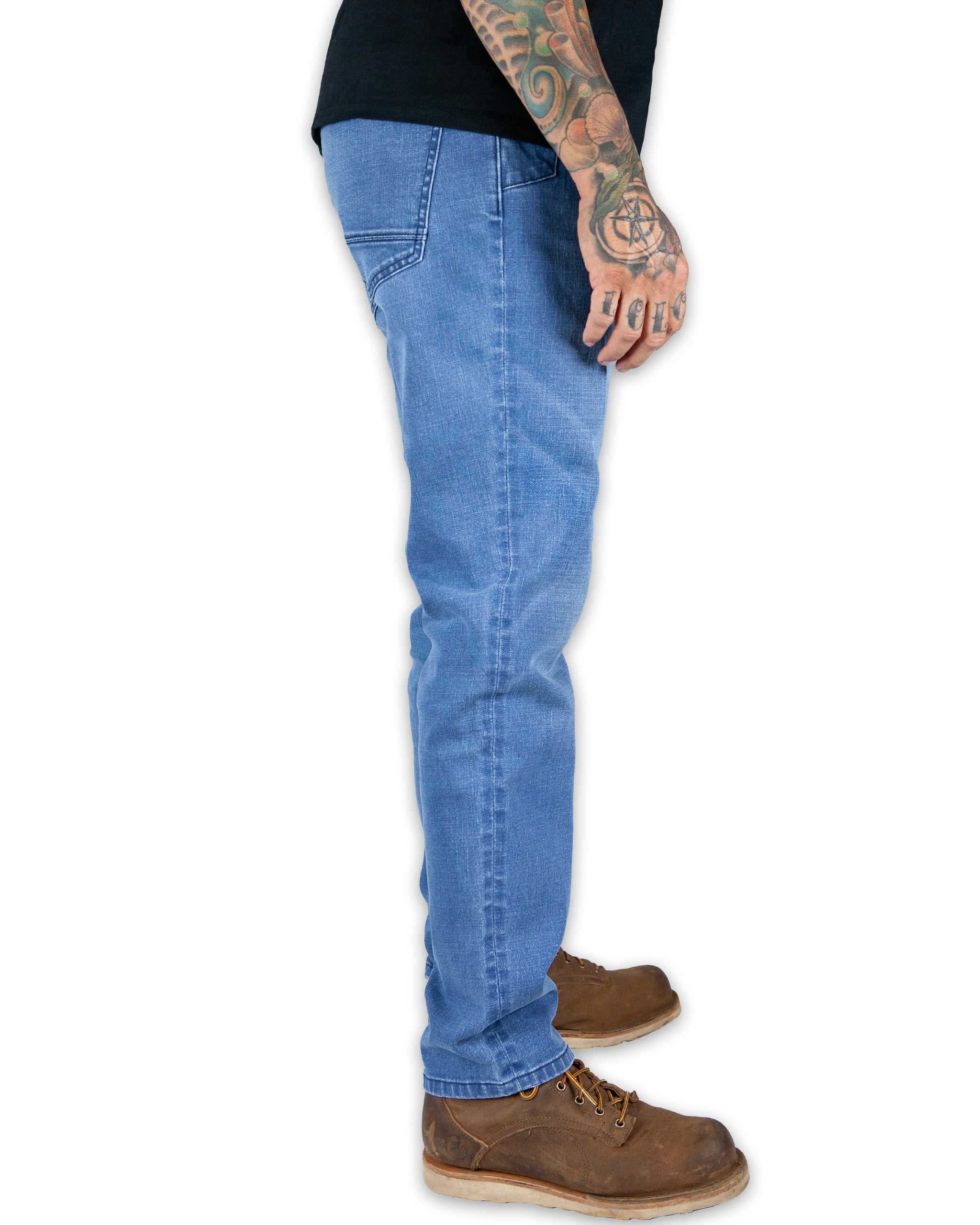 Hideout Denim Taper Fit Pants - Vintage Wash