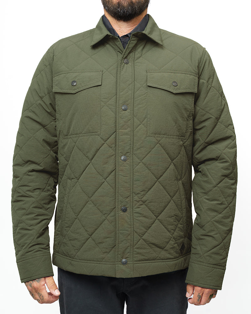 Ignite Quilted Jacket - Dark Olive