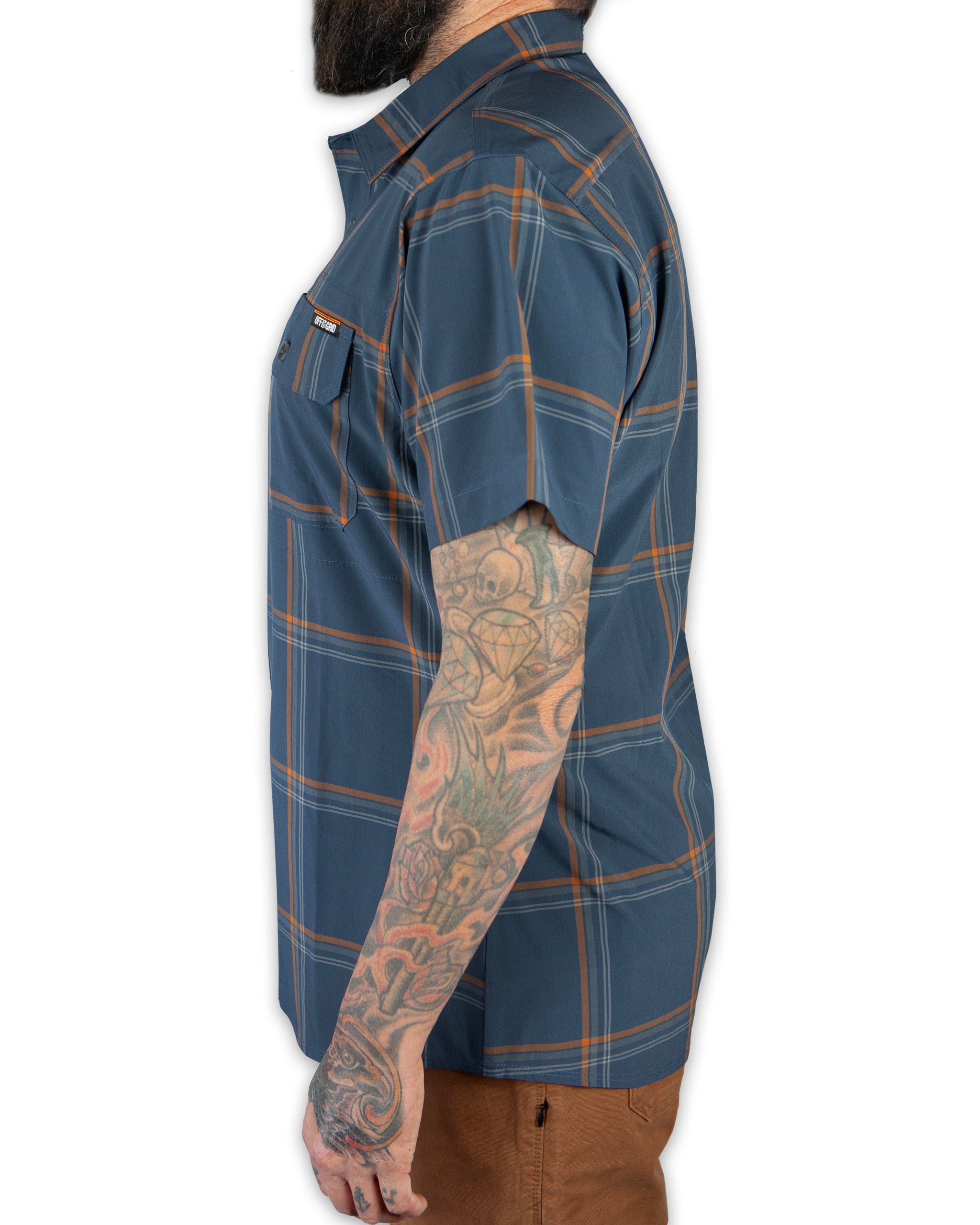 Jack Knife SS Shirt - Dk Gray Blue