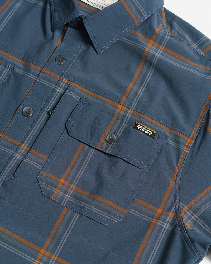 Jack Knife SS Shirt - Dk Gray Blue