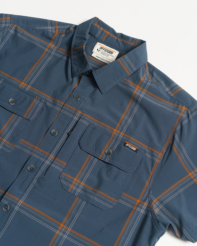Jack Knife SS Shirt - Dk Gray Blue