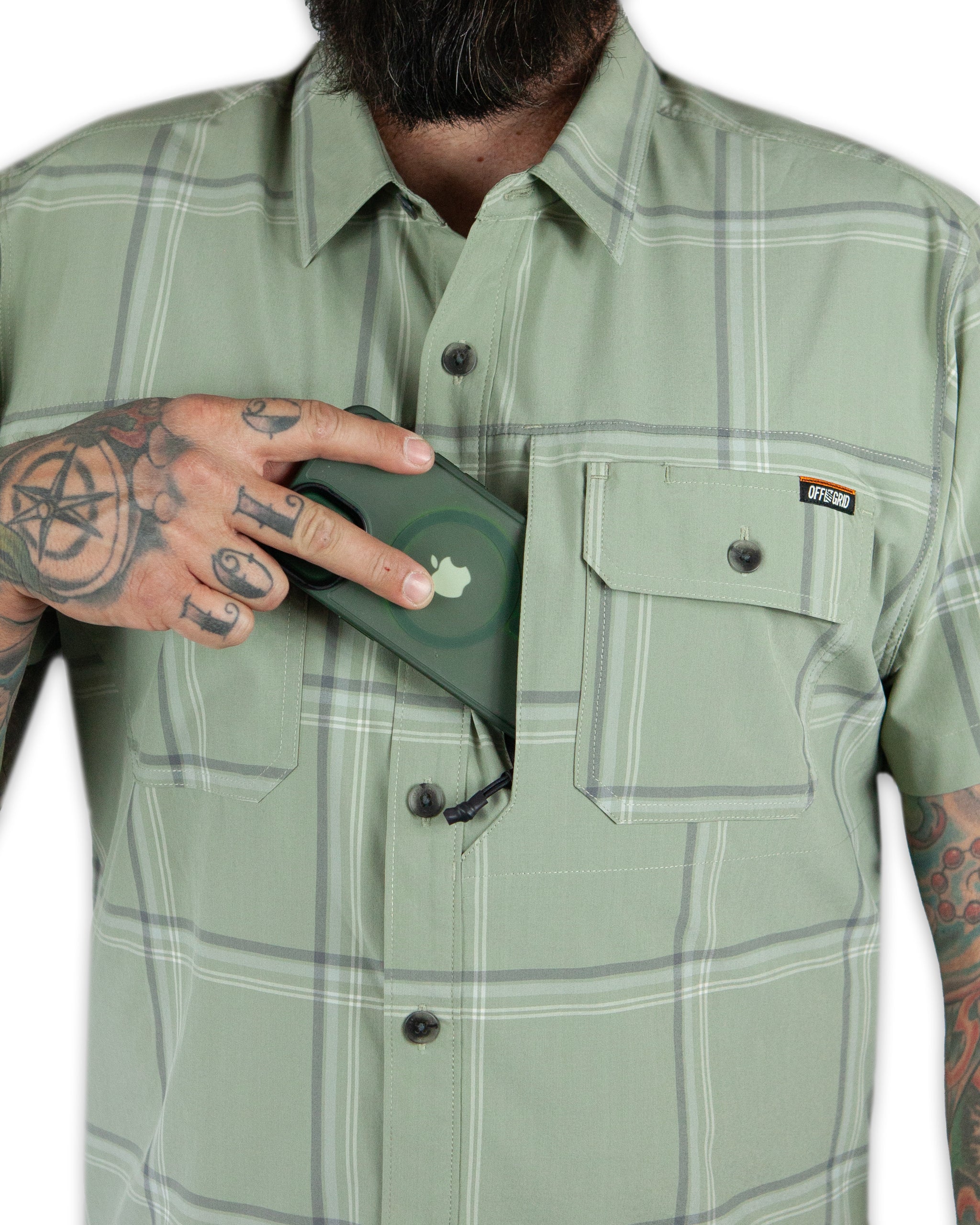 Jack Knife SS Shirt - Sage Green