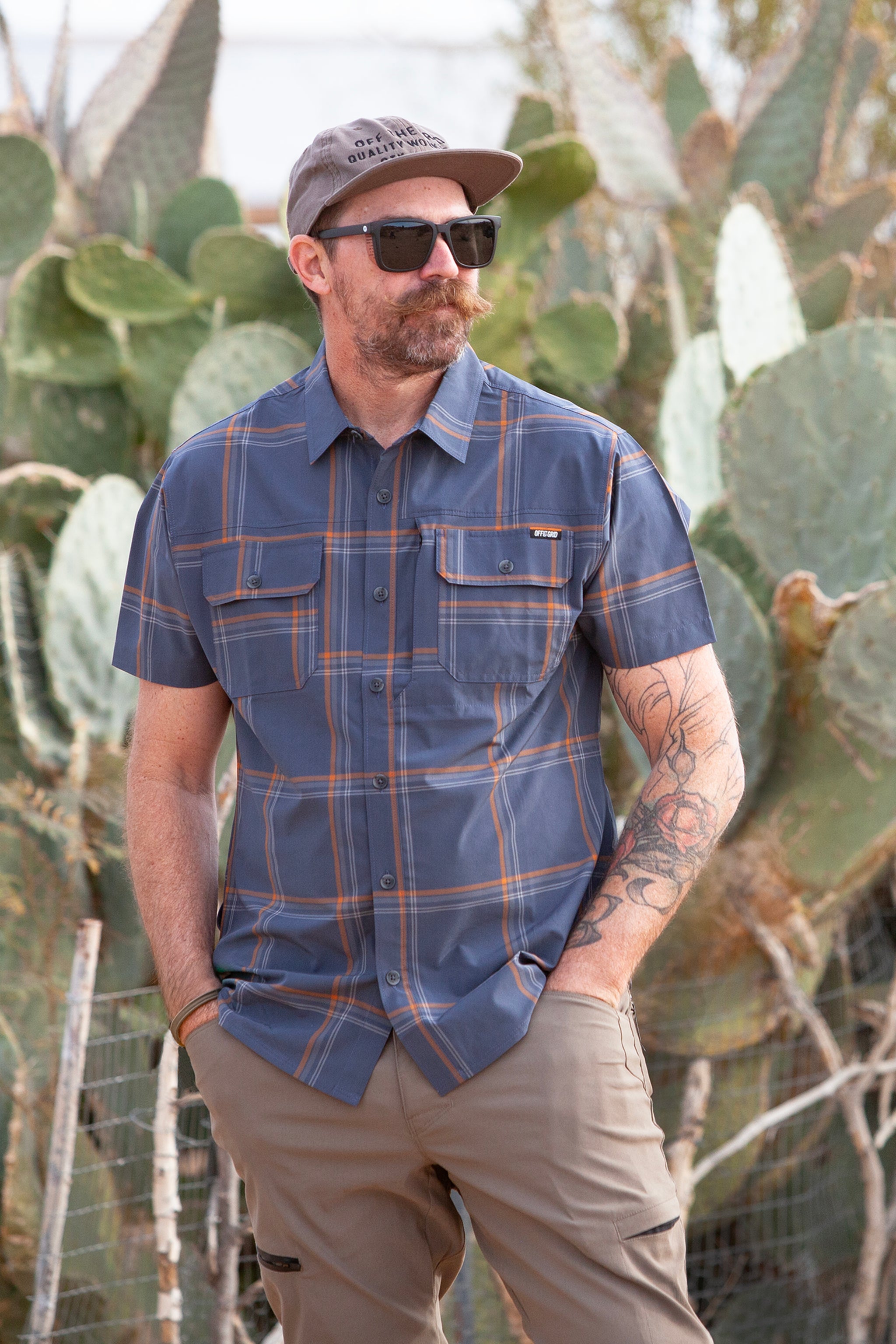 Jack Knife SS Shirt - Dk Gray Blue