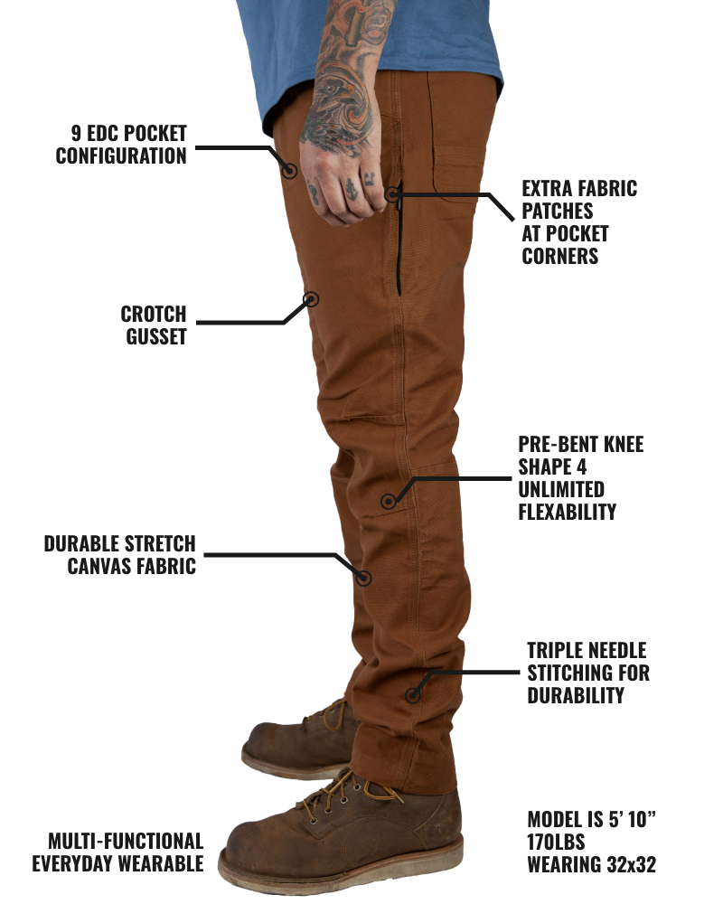 Trailblazer Taper Fit Pants - Tobacco