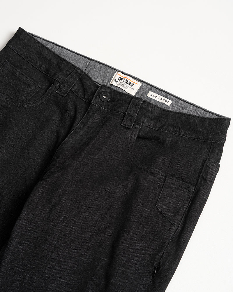 Hideout Denim Boot Cut - Black