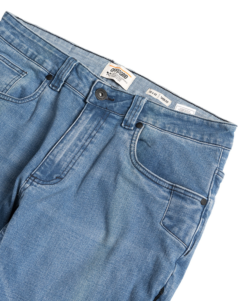 Hideout Denim Taper Fit Pants - Vintage Wash