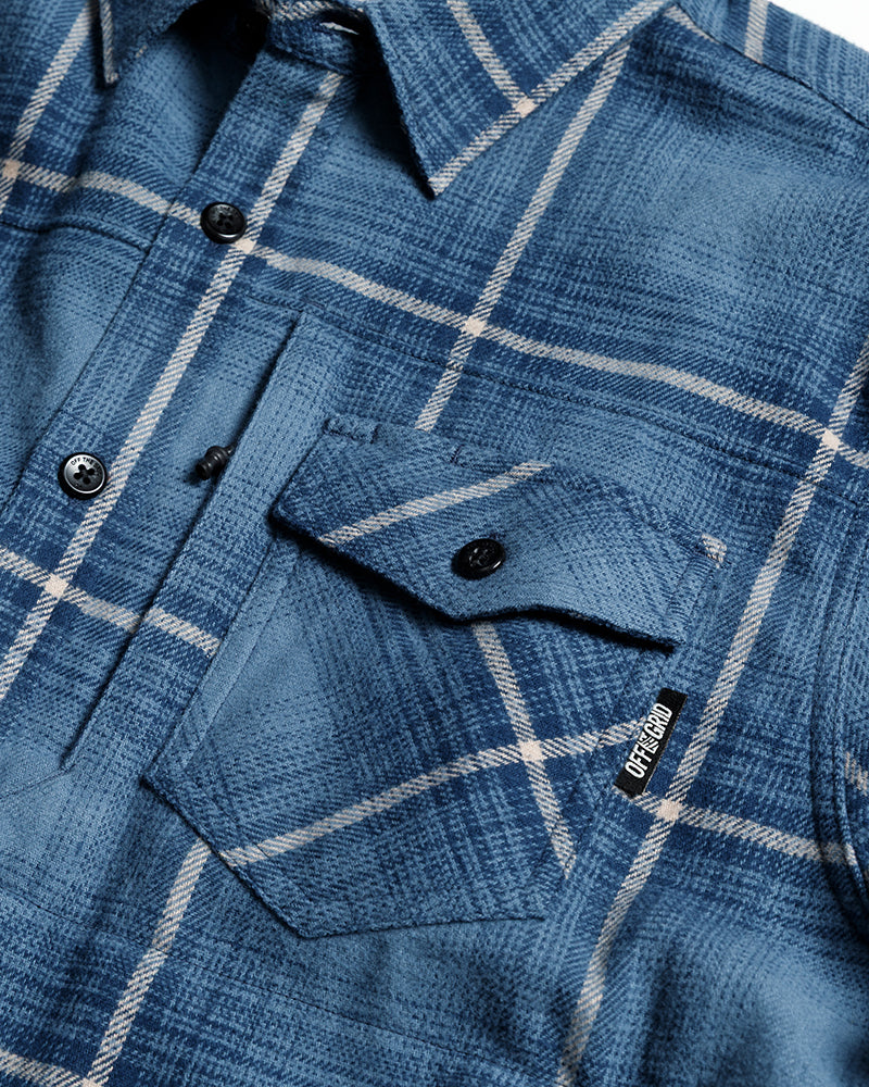 Destroyer Flannel - Pale Blue