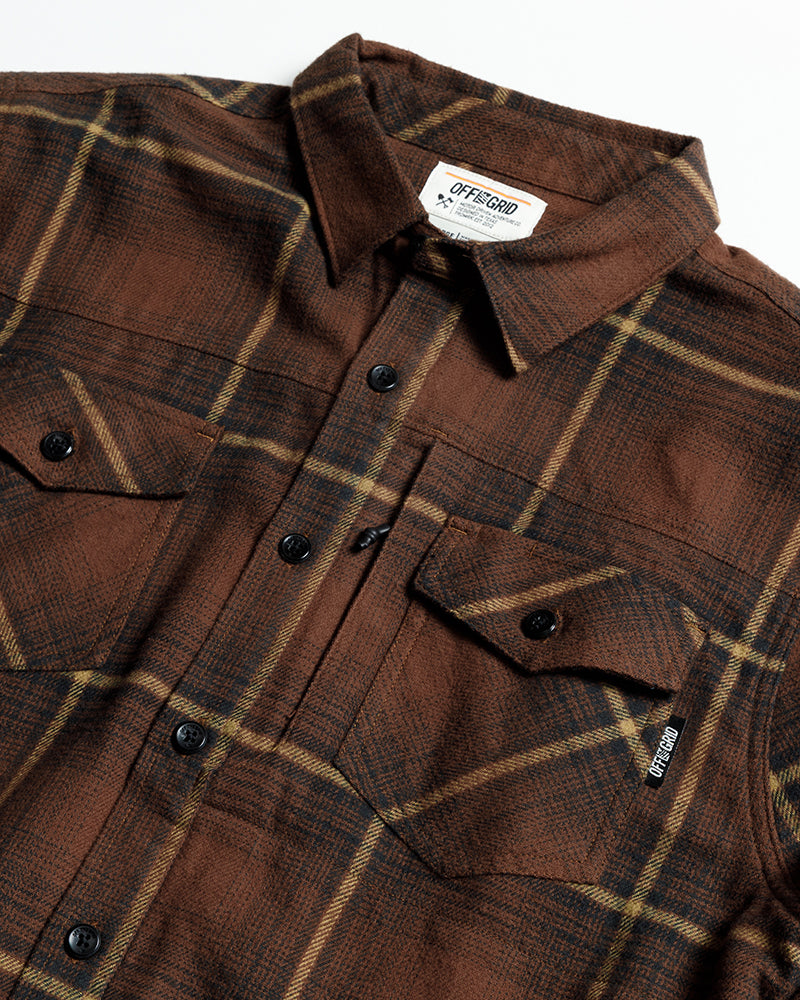Destroyer Flannel - Burnt Brown