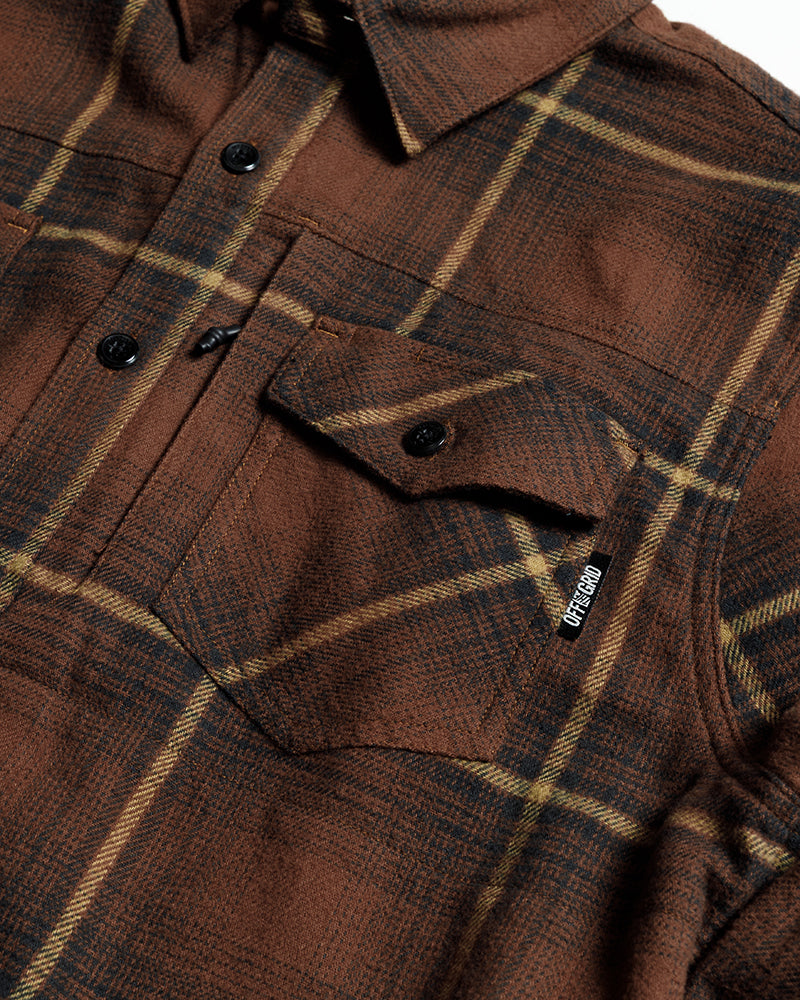 Destroyer Flannel - Burnt Brown