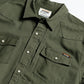 Earl Denim Shirt - Dusty Olive