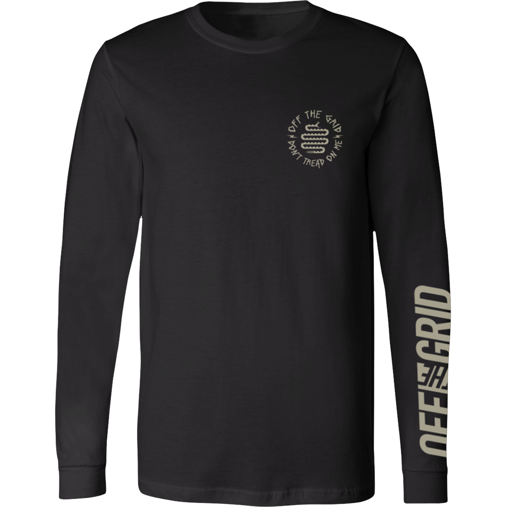 Don't Tread On Me Snake Bars L/S Tee Shirt