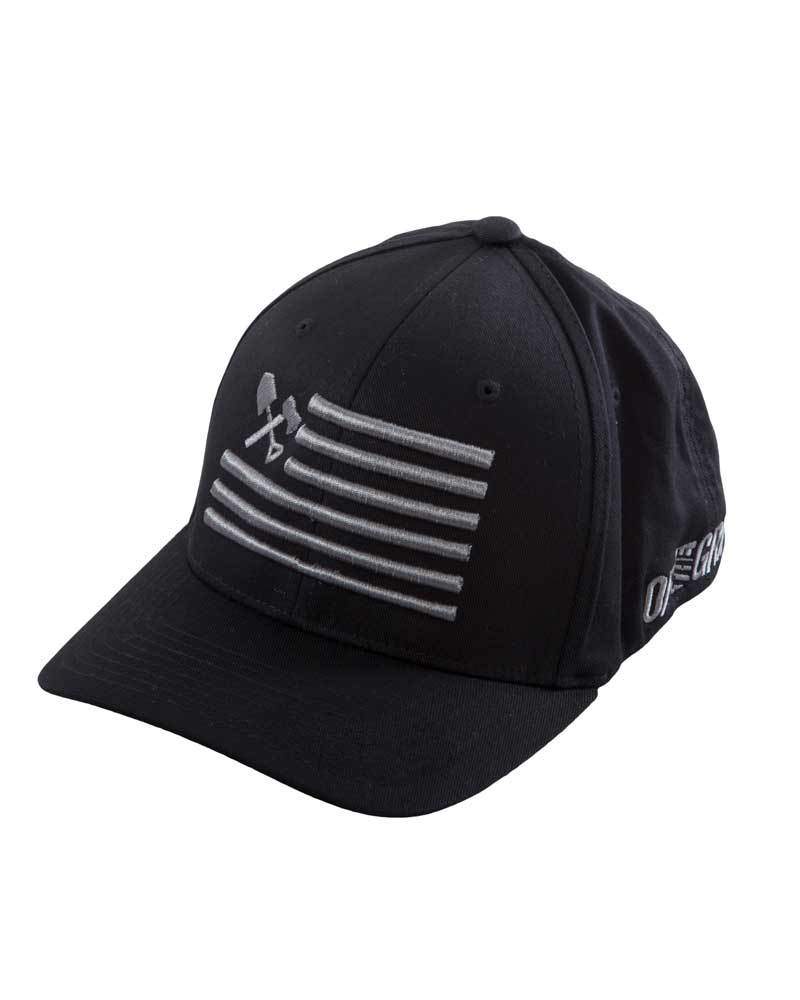 Shovel-N-Bars-Flexfit-Hat-BLACK-OFF-THE-GRID