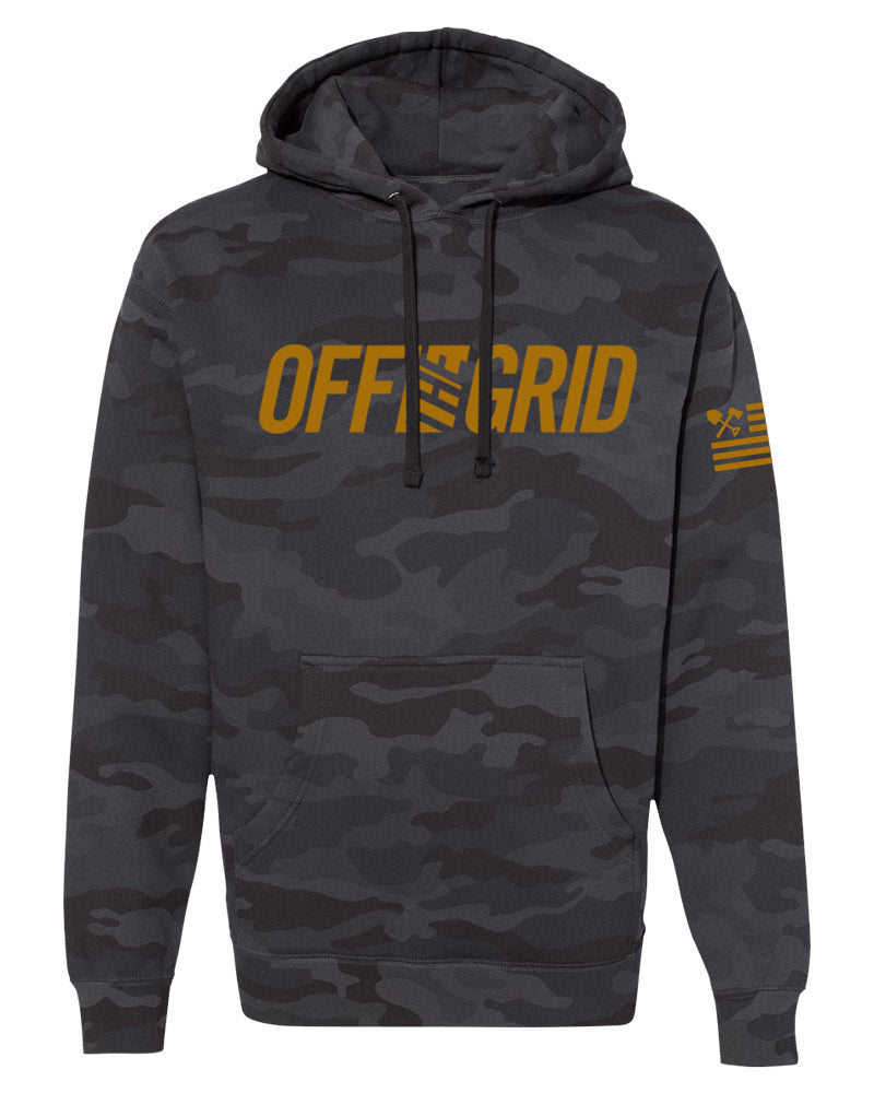 Solid Logo Hoodie - Black Camo