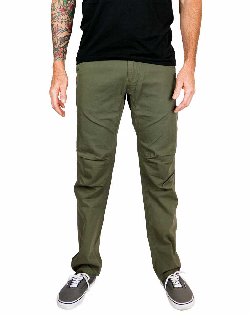 t-base Dark Olive Solid Slim Fit Cargo Pants for Men Online India