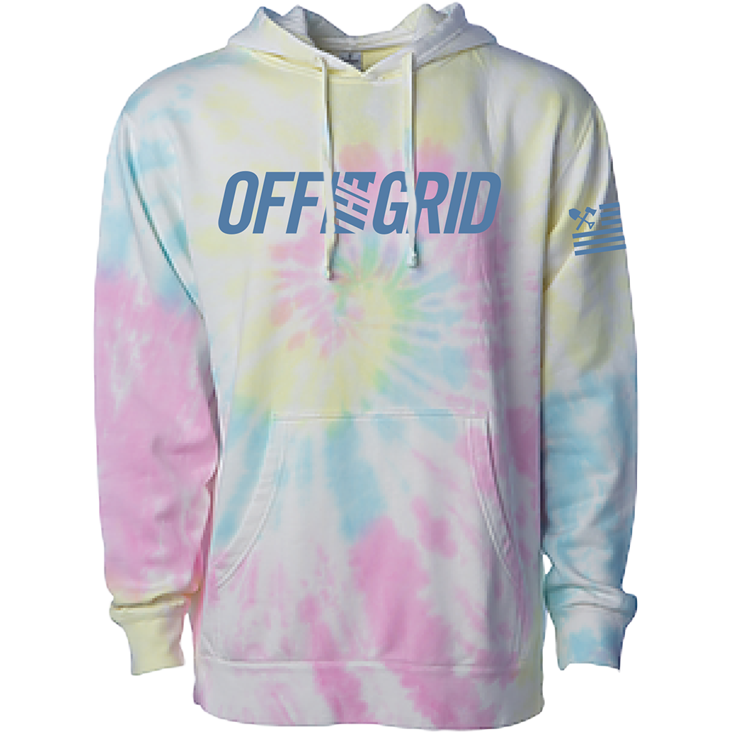 Solid Logo Hoodie - Rainbow Tie Dye